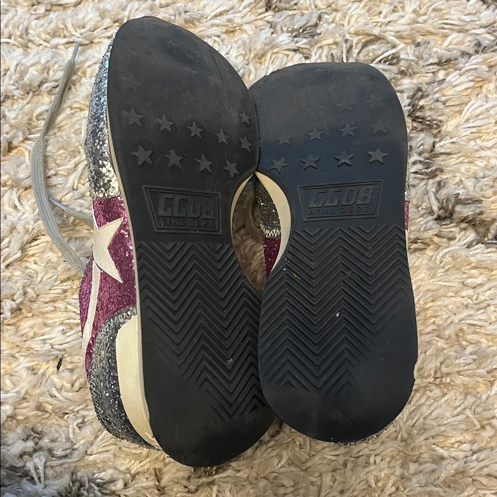 Golden Goose glitter sneaker. Silver. Size 36. Pre-owned. - Picture 9 of 9